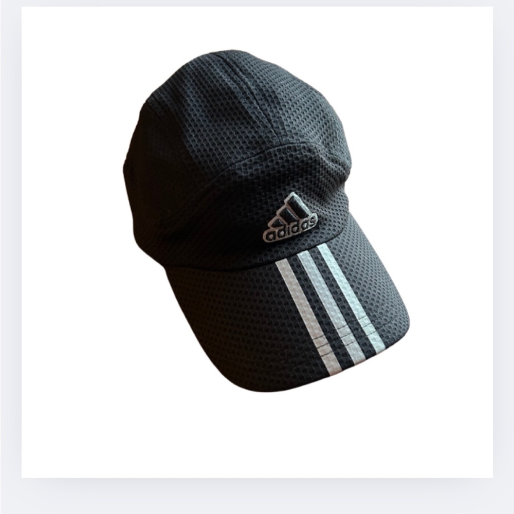 Black Classic Adidas Mesh Logo Cap